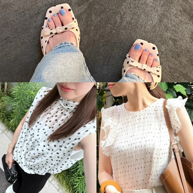 【ZARA】 夏の終わりから秋まで活躍！大人のドット柄コーデ3選