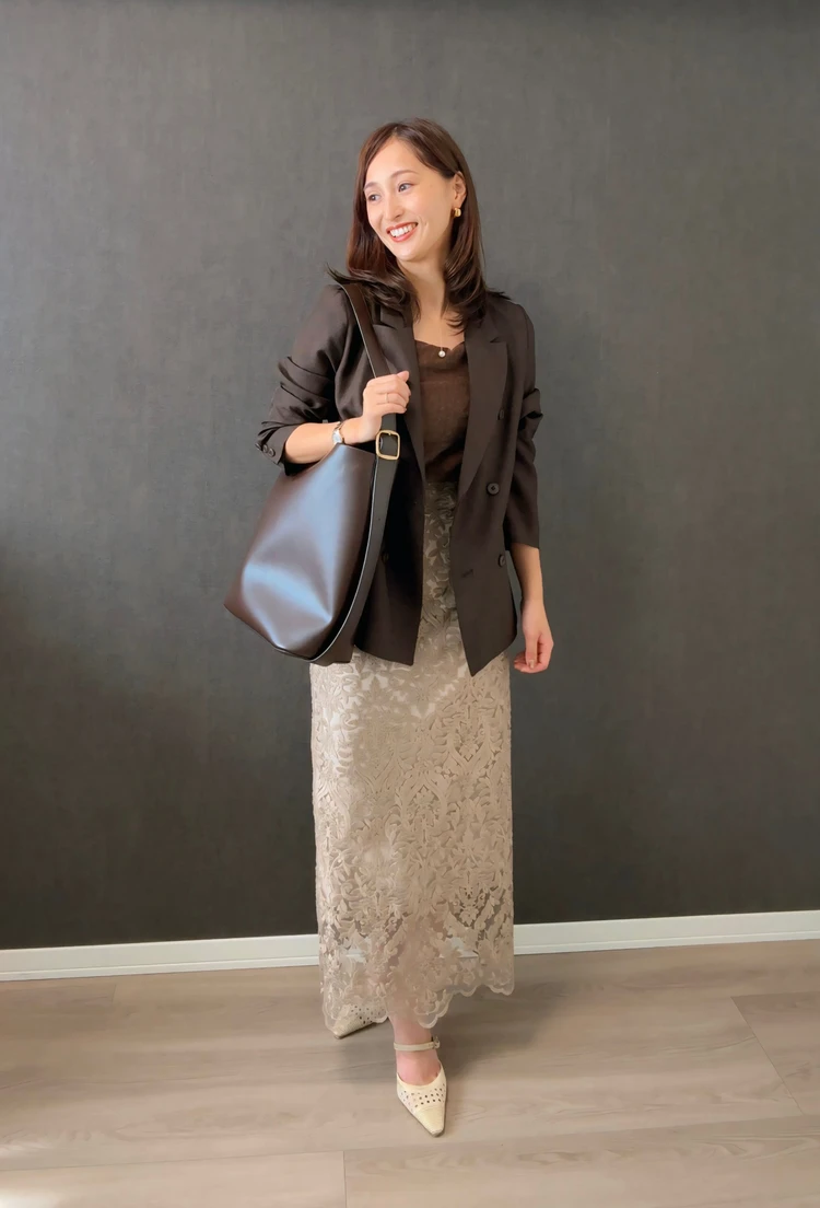 イエベ秋がリアルに着てる♪秋の“ブラウン”スタイル3LOOK♡#ファッション部_3