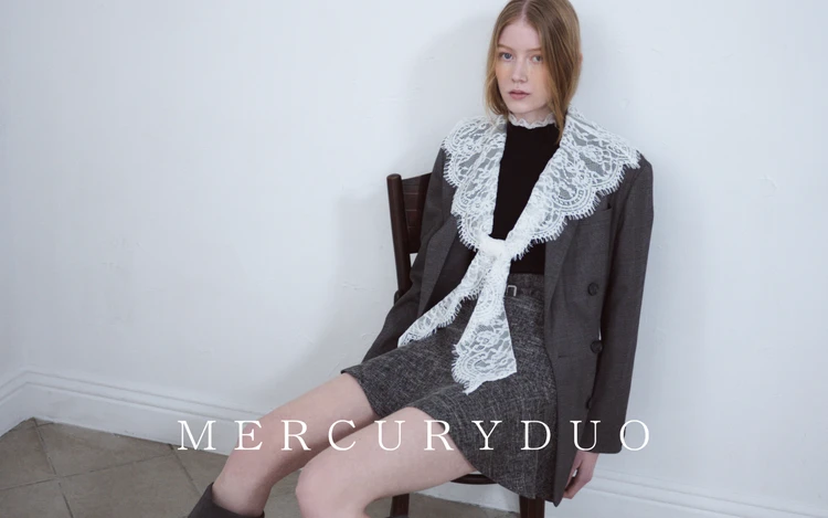 【MERCURYDUO（マーキュリーデュオ）】2026 AUTUMN展示会でも大反響のレースカラージャケットなど、トレンドムード溢れる新作が登場！