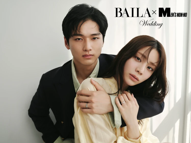 貴島明日香と中川大輔がまとう「ハリー・ウィンストン」のペアジュエリー＆ウォッチ。【バイラ×メンズノンノ ふたりが主役のウェディング vol.1】