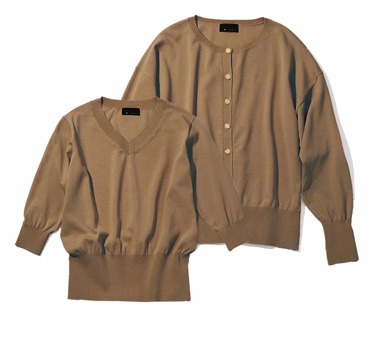 【Marisol 限定】ENSEMBLE（着映えアンサンブルニット） BEIGE