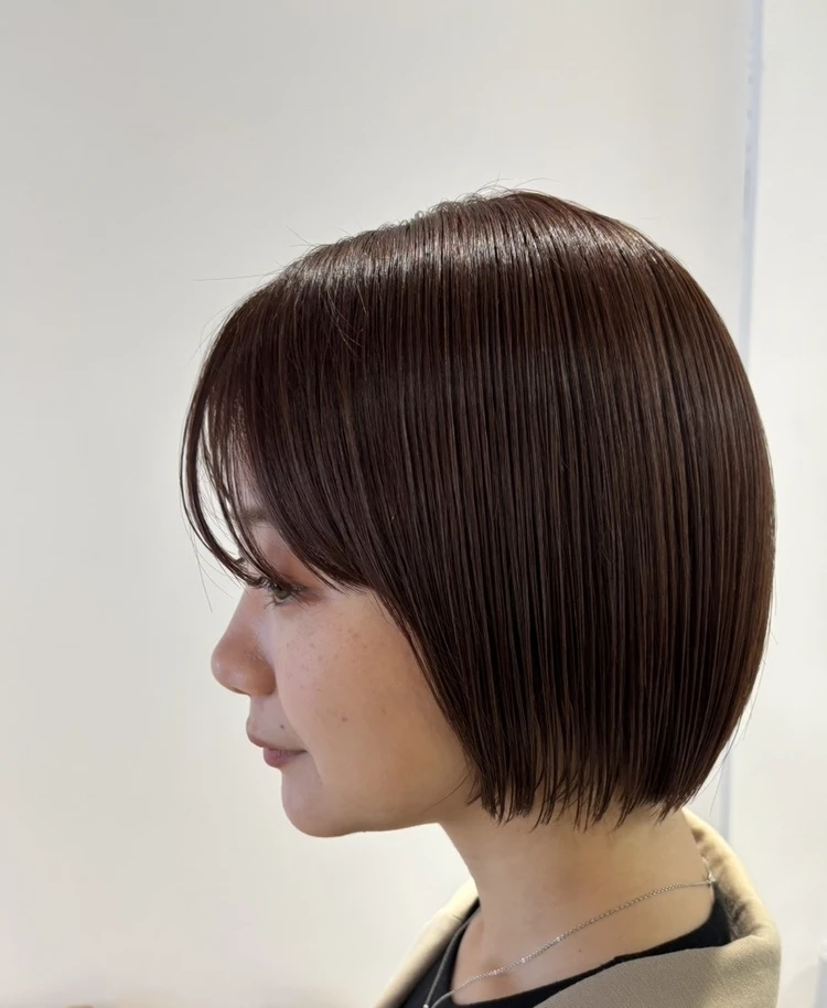 30代 髪型・ボブのサイド