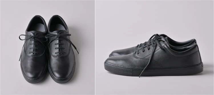 レザー仕様で大人顔。「CONVERSE（コンバース）」の「オールスター クップ」は通勤に最適【きれいめ服に似合う黒スニーカー】