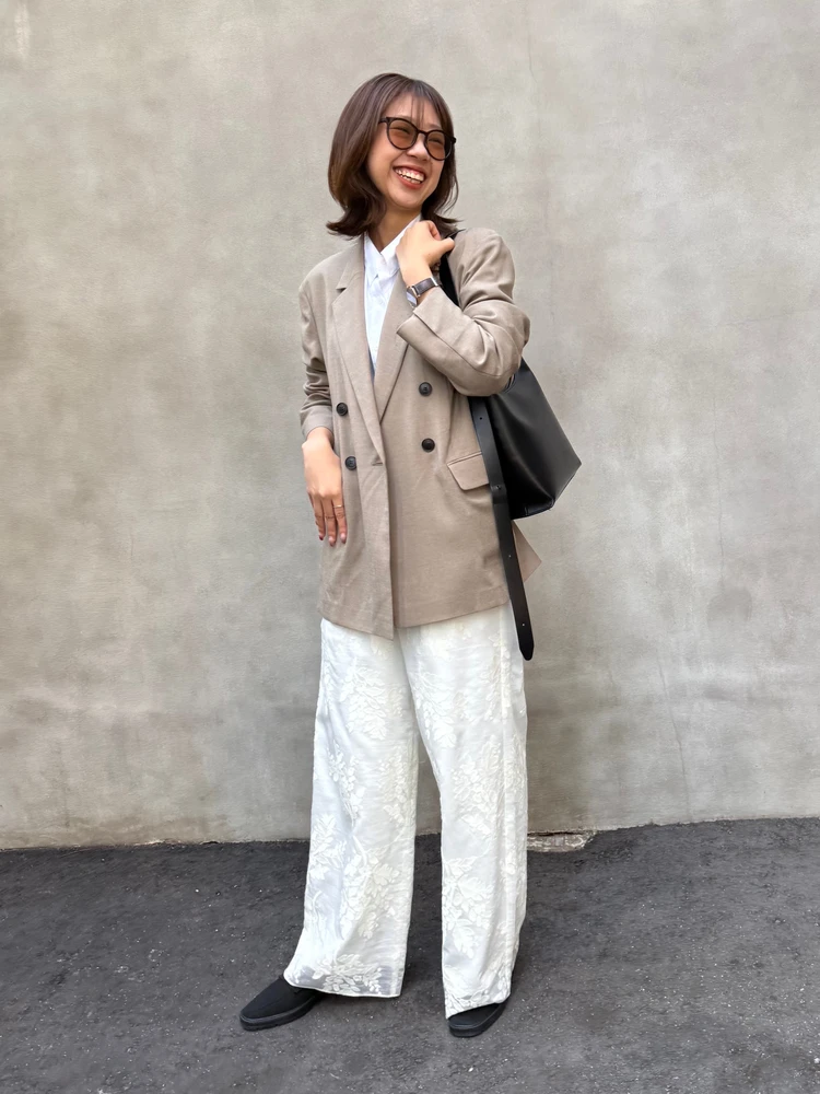 アンフィーロ　TENNEN TOUCH ダブルブレストジャケット　着用画像