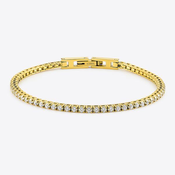 CANAL ４℃「SUS316L (YGc) Bracelet / CZ」