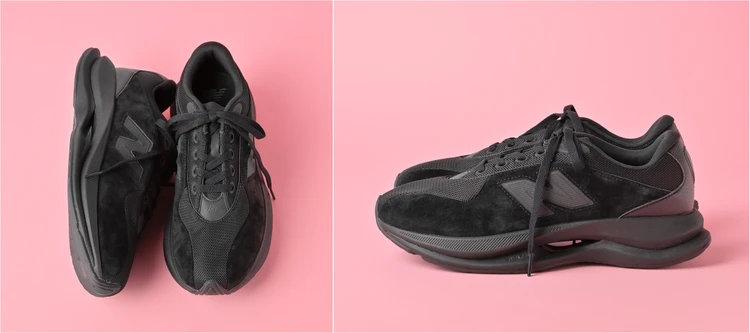 「ニューバランス」から上品に履けるテック系スニーカー「TF100」が登場！【きれいめ服に似合う黒スニーカー】