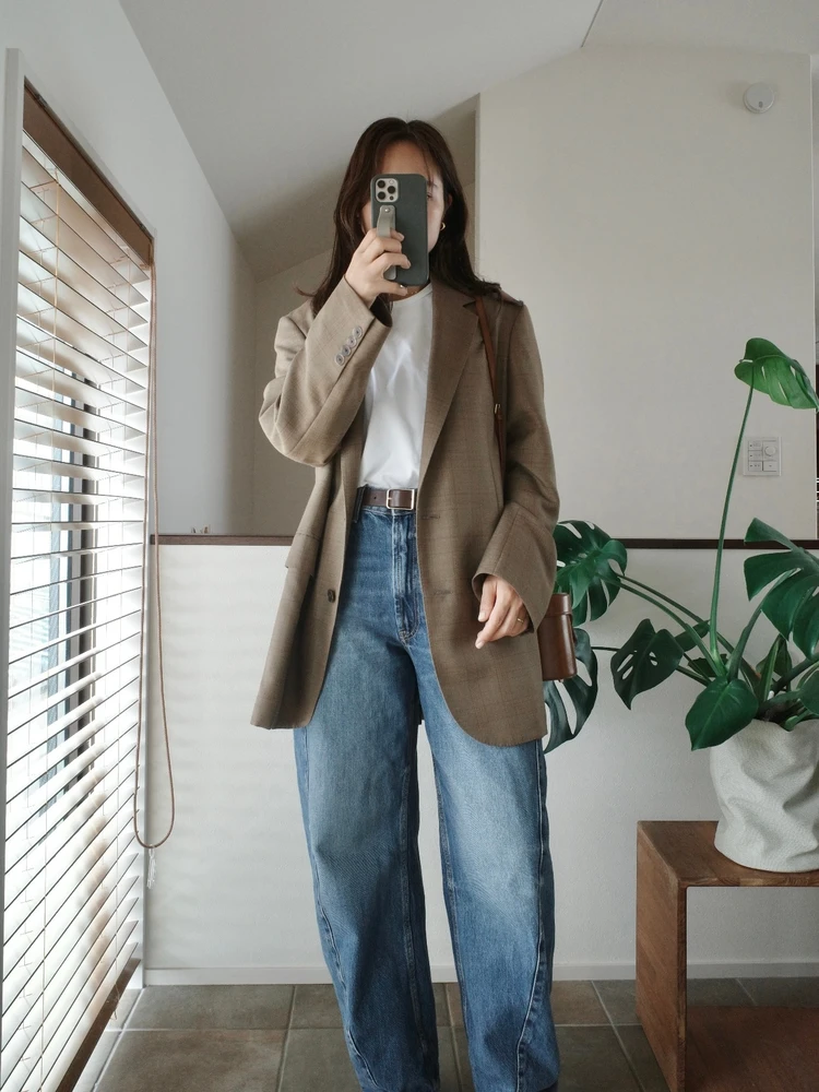 イエベ秋★休日のブラウン×ジャケットコーデ♡ #ファッション部_3