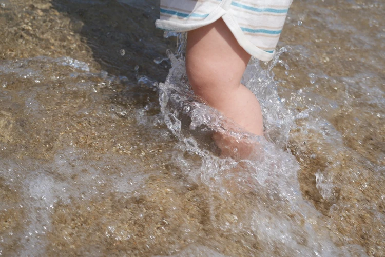 【1歳子連れ日帰り夏淡路島旅】海が見えるカフェランチ＆子連れが多くて行きやすい洲本ビーチ_7