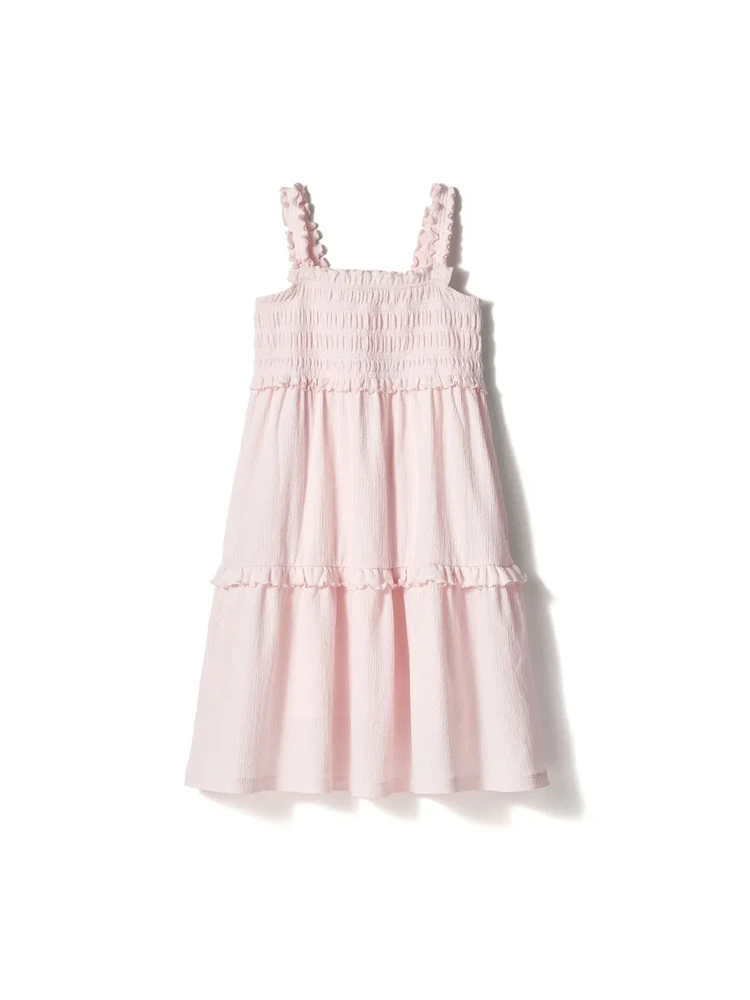 ユニクロ アンド セシリー バンセン GIRLS シャーリングワンピースノースリーブ¥3990