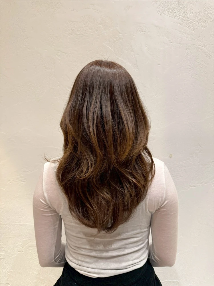 抜け感レイヤーロング バック