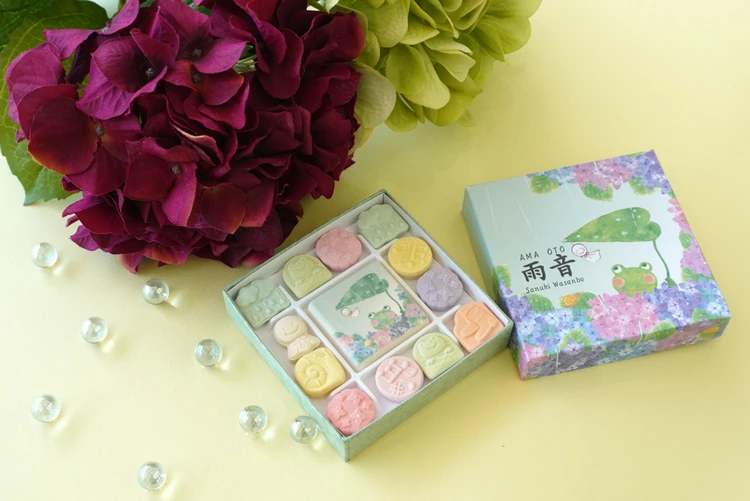 銀座 三越 買える ばいこう堂 香川 本店 和三盆 和菓子 お干菓子 雨音 AMA OTO 初夏 限定 手土産 梅雨