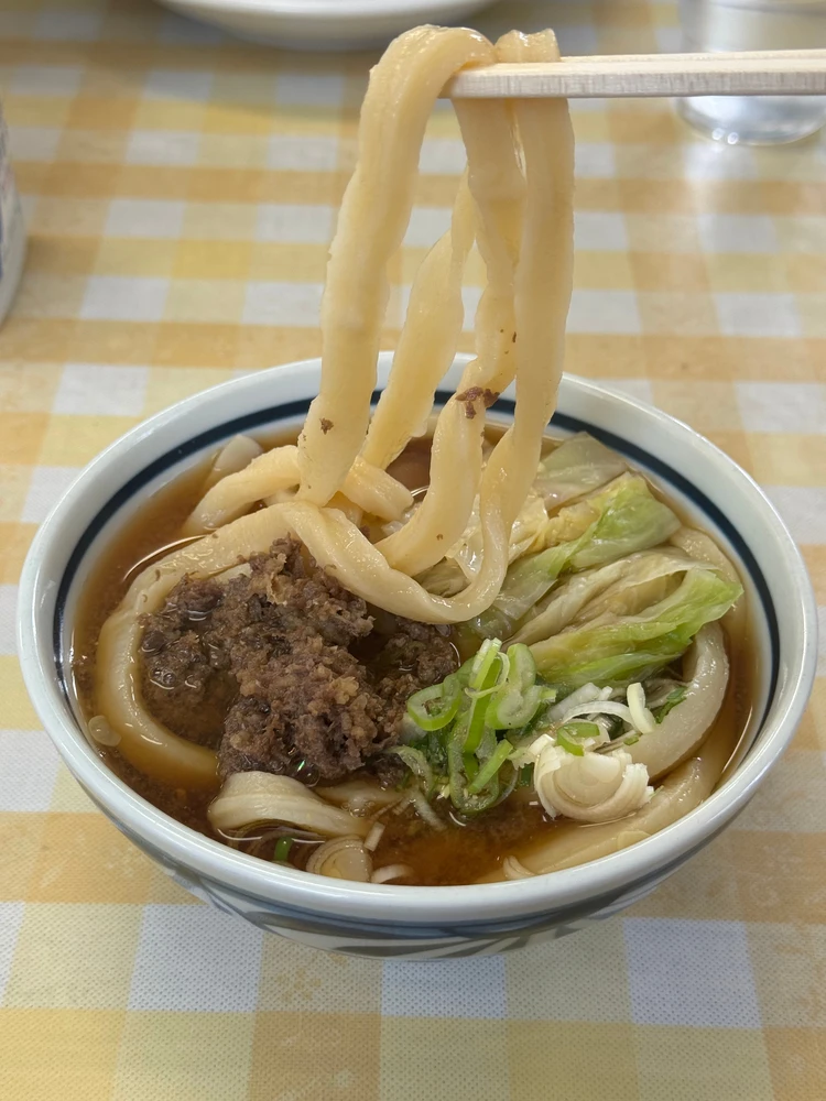 元祖みうらうどん　肉うどん