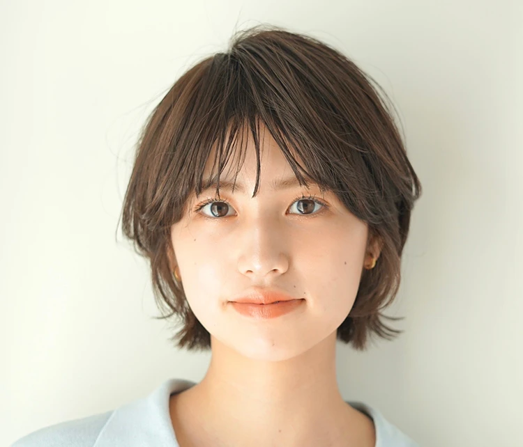 30代ー40代髪型・ショートボブの正面