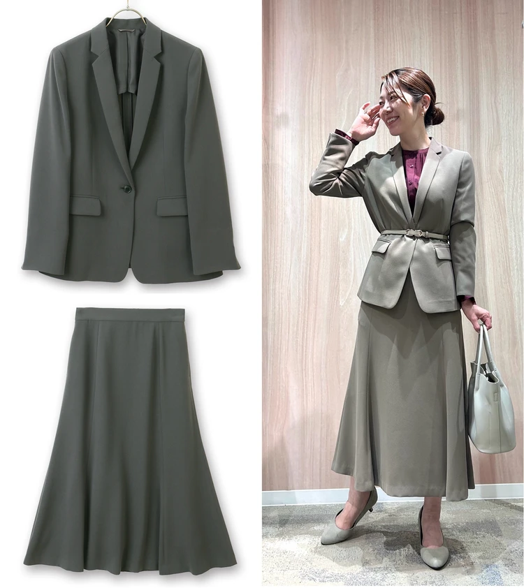 アンカーウーマン　セットアップ　コラージュ写真