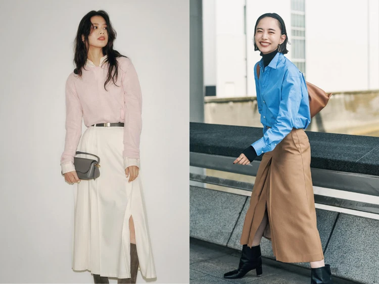 大人女子「ニット×シャツ」コーデ23選。 重ね着でコーデの印象を格上げ！大人女子らしい着こなしなら外せない