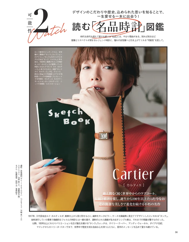 BAILA12月号〈可能性2〉読む「名品時計」図鑑 Cartier