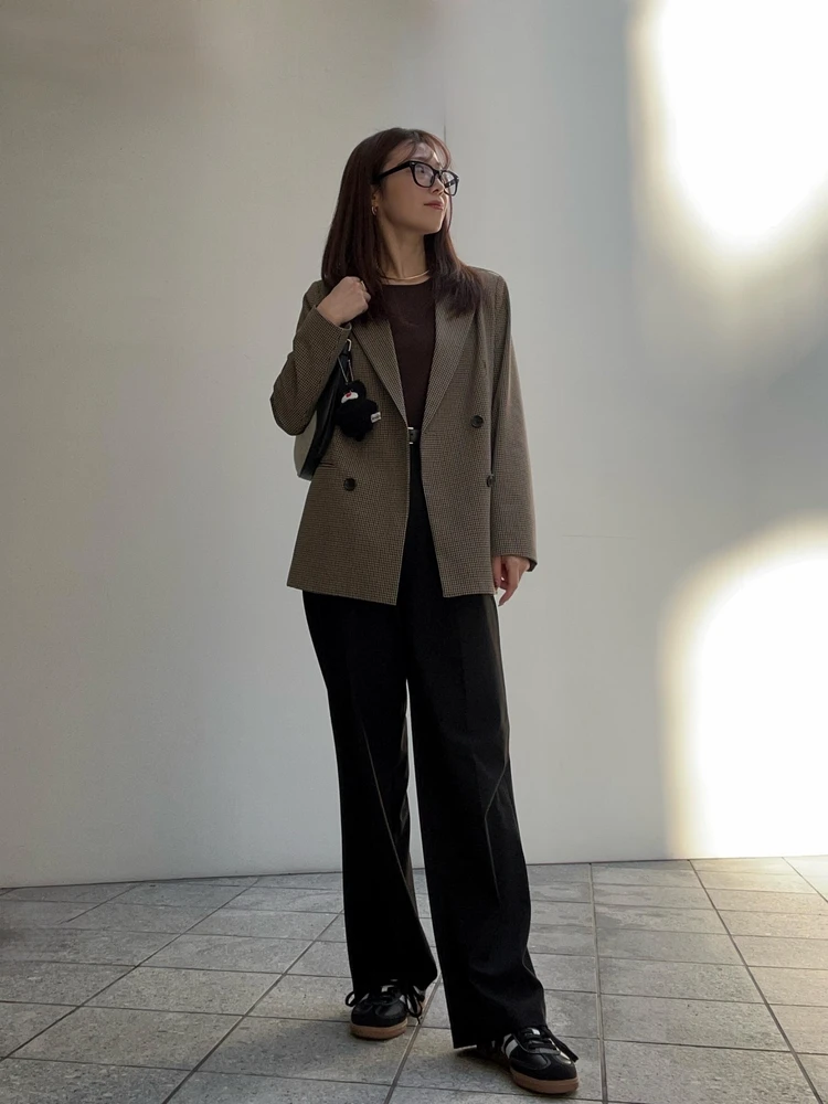 jacket: GU tops: BASEMENTonline bottoms: UNIQLO shoes: ADAM ET ROPE’ × adidas bag: H&M きれいめカジュアルプチプラコーデ