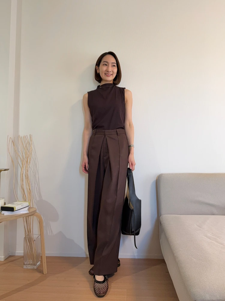 初秋ブラウンコーデ2選|30代シンプル派の着回し術#ファッション部_4