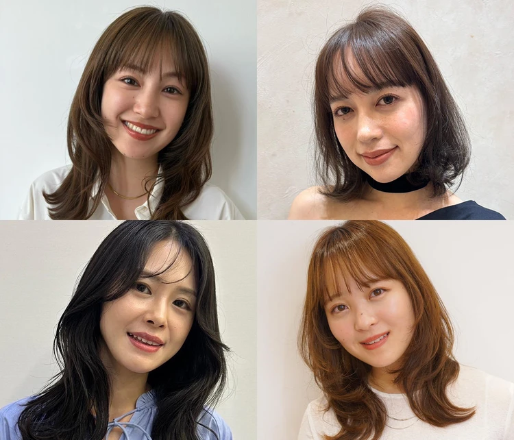 【2026年】大人女子「前髪あり ミディアム」20選。ワンレングスもレイヤーカットもバリエーション豊富に個性を出せる外せない大人ヘアをまとめ。