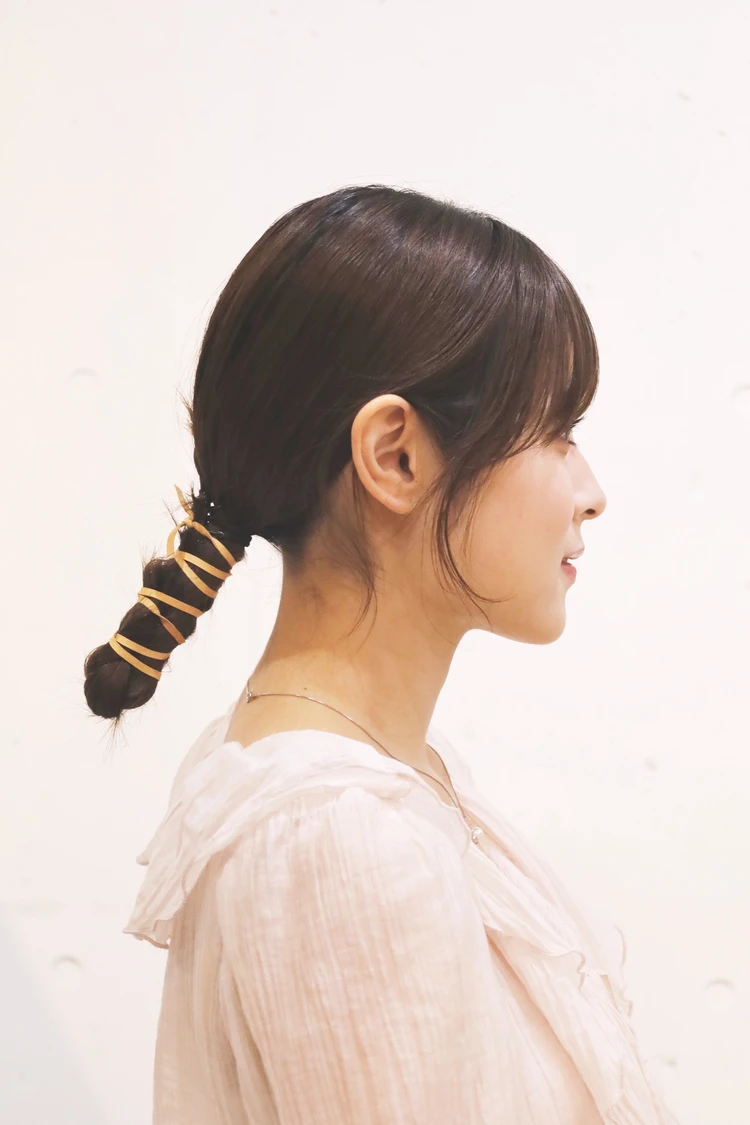 30代髪型・ロングのサイド