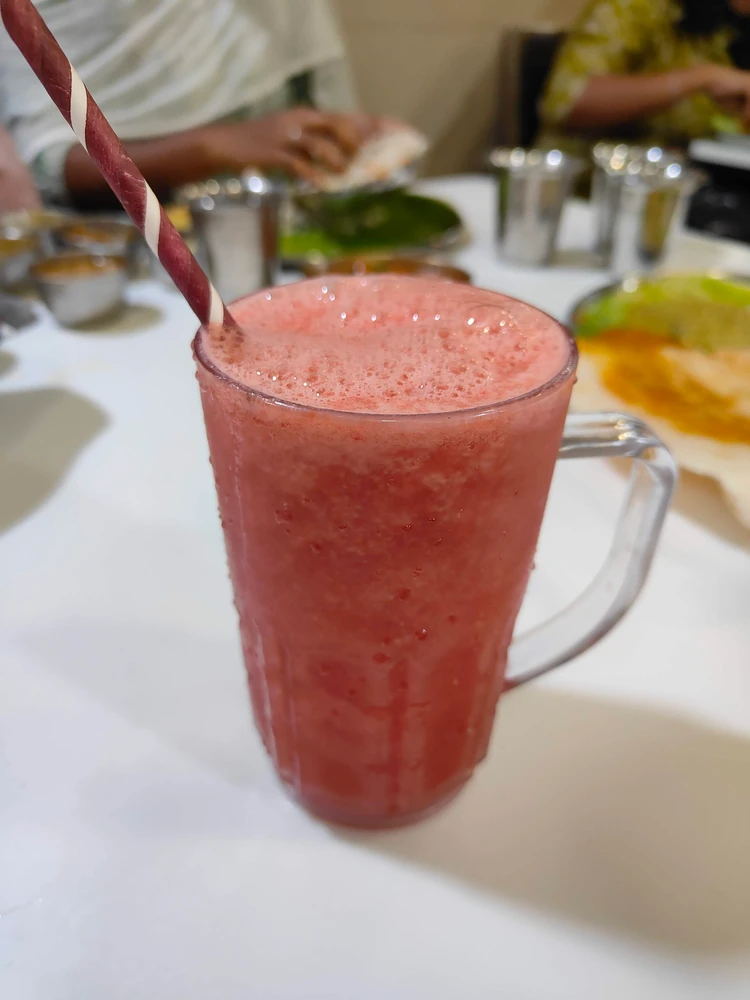 チェンナイ　インド　スイカジュース