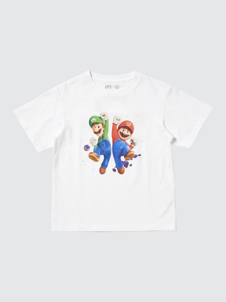 ユニクロ　ザ・スーパーマリオギャラクシー・ムービーUT　白