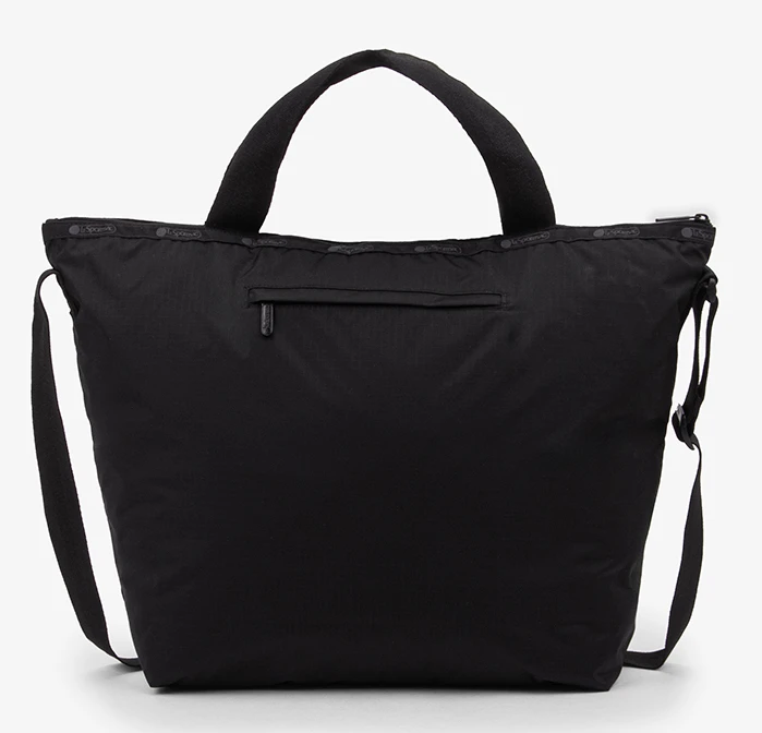 【極美品】LeSportsac トートバッグ　A4可　無地　ブラック DELUXE EASY CARRY TOTE/リサイクルドブラックJP / LeSportsac