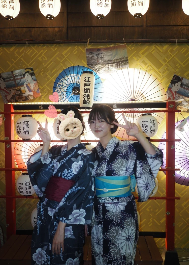 浴衣　屋形船