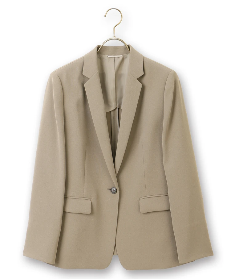 アンカーウーマン　1つボタンテーラードジャケット　モカ