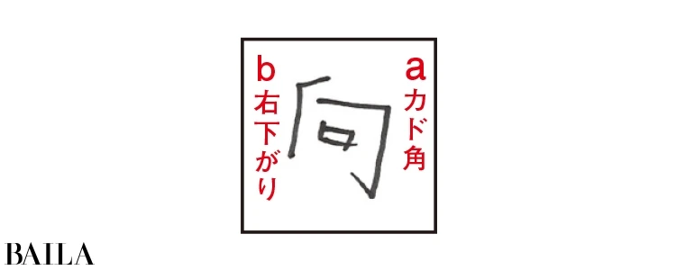 【書き文字性格診断・基本性格④】あなたの＜変わり者度＞を「向」の書き文字で診断_4