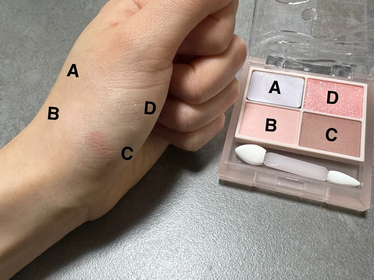 キス ズームアイポーション X02フラワーアクアリウムを肌に乗せたカラースウォッチ