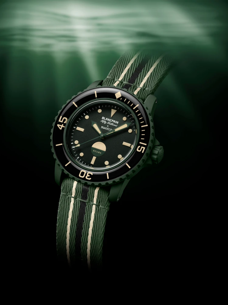 ブランパンとのコラボレーションから誕生した「Bioceramic Scuba Fifty Fathoms Collection」