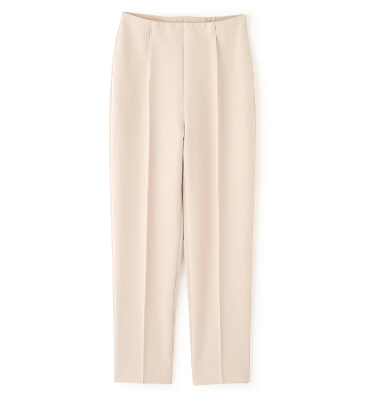 ナチュラルビューティーベーシック フロントボタンペプラムジレ SETUP テーパードパンツ ¥9493