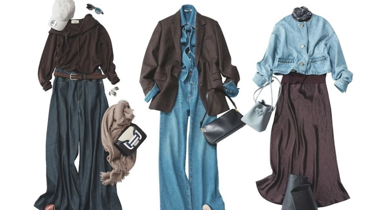 【レディに魅せる最新ブラウンコーデ】きれいめ派のデニムコーデにブラウンがマッチ♡