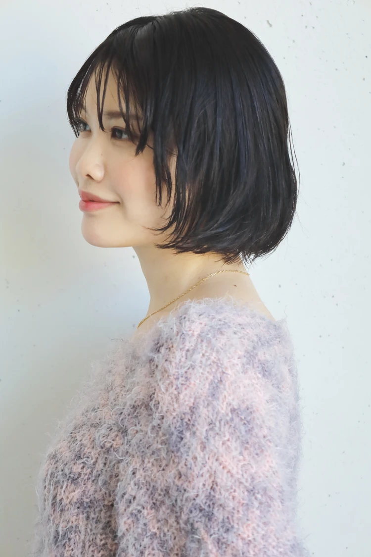 30代 髪型 ボブのサイド