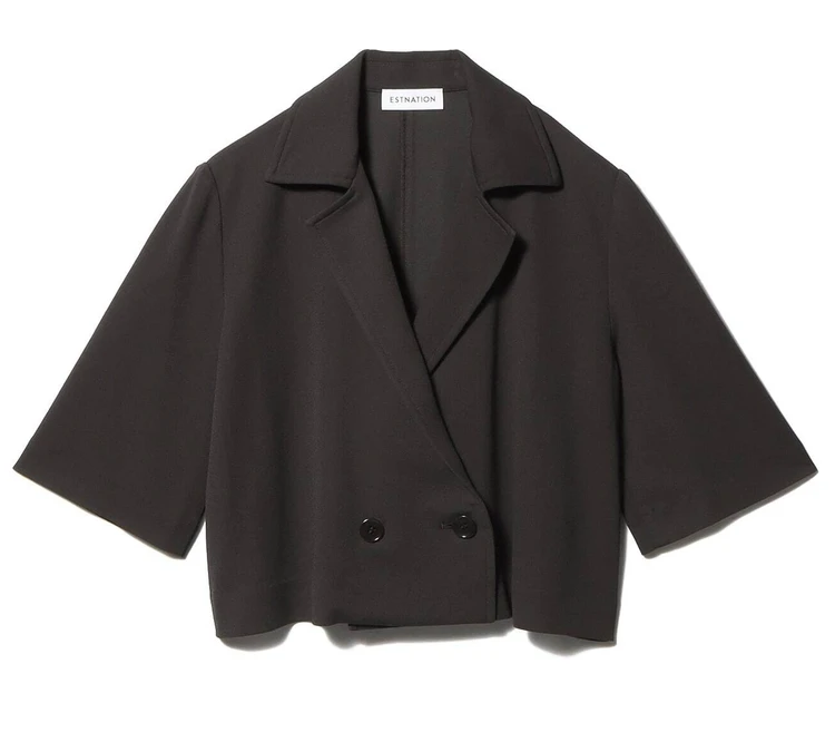 エストネーション ドライジョーゼットジャージー ジャケット ¥33000