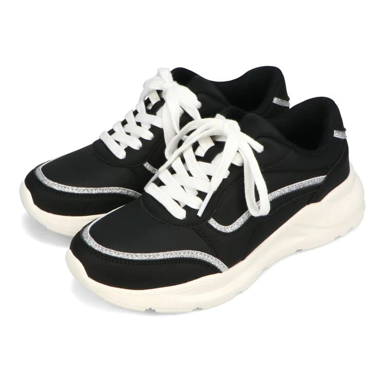 ORTR(オーアールティーアール) グリッターラインスニーカー ブラック