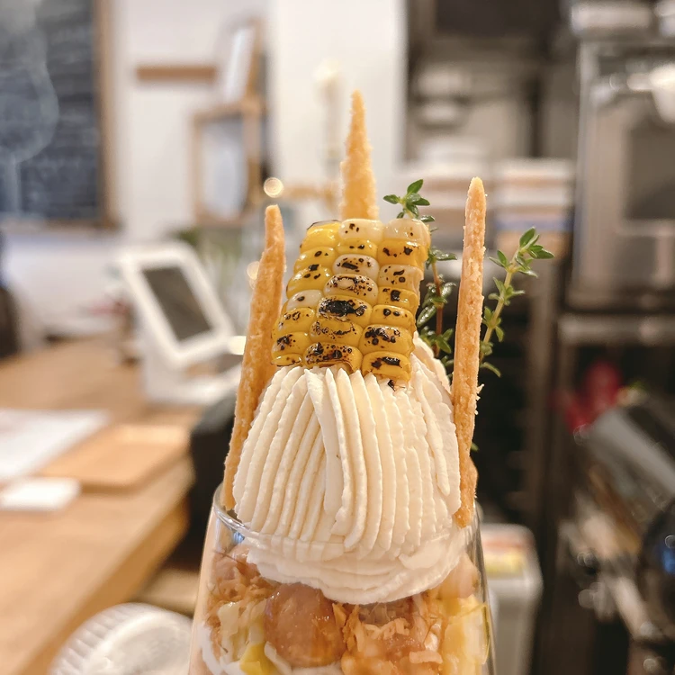 パフェバーagari「トウモロコシとココナッツのパフェ」