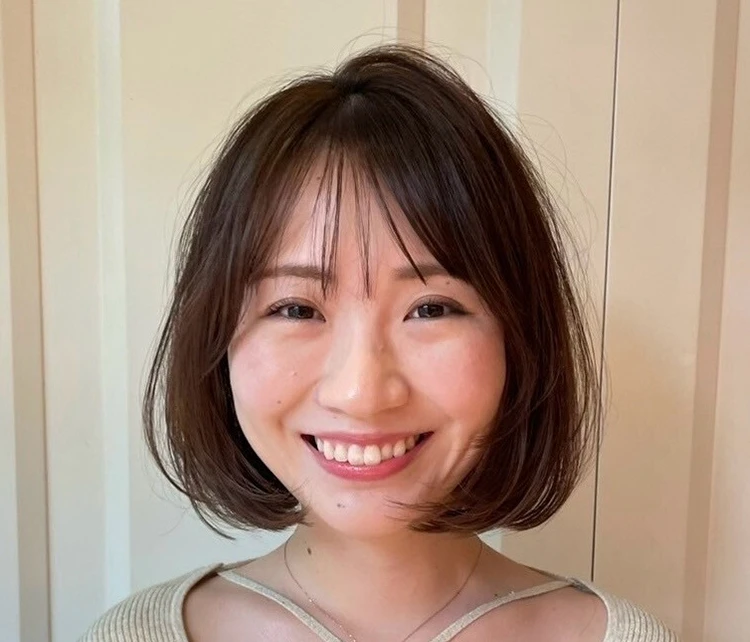 30代ー40代髪型・ボブの正面