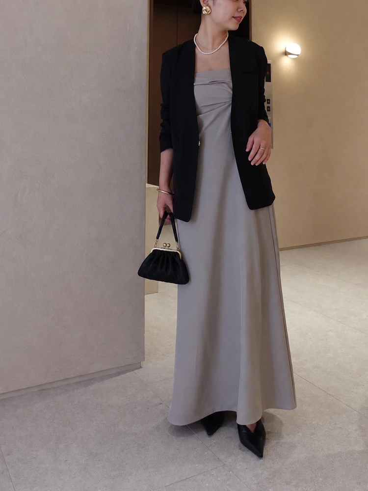 【結婚式スタイリング】ジャケット✖︎ワンピースでシックなオケージョンシーンスタイリング✨_2