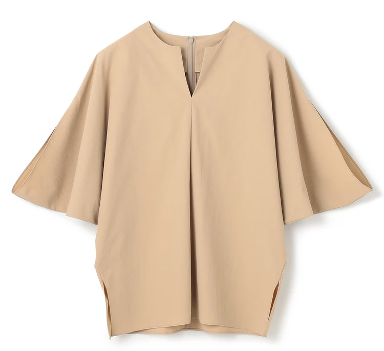 BEIGE, YANN / Vスリットプルオーバーブラウス ベージュ