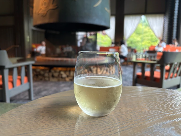 ウェルカムドリンクのシードル