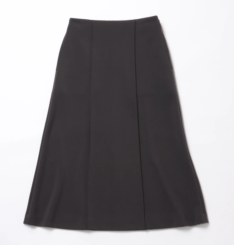 アンカーウーマン ダンボールニット フレアスカート グレー