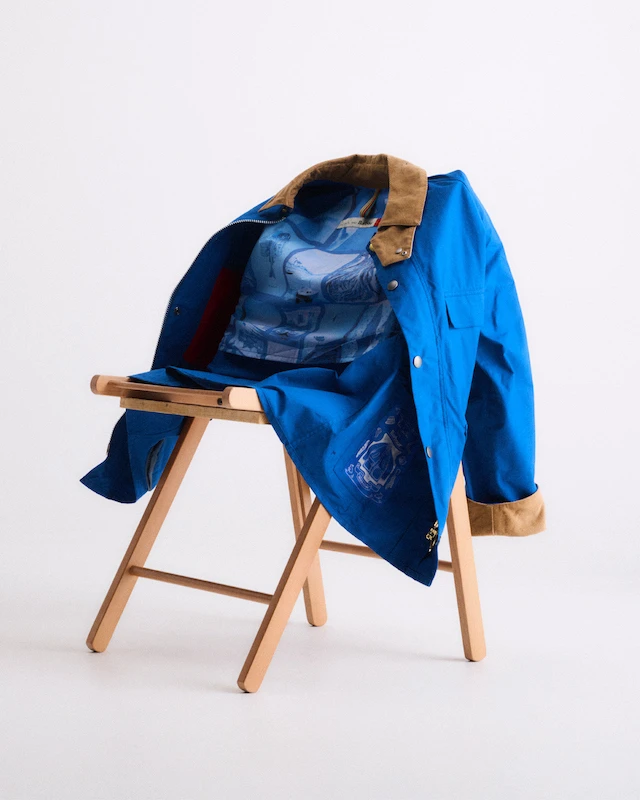 【バブアー × ポール・スミス】コラボ 裏地にイラストが描かれたジャケット