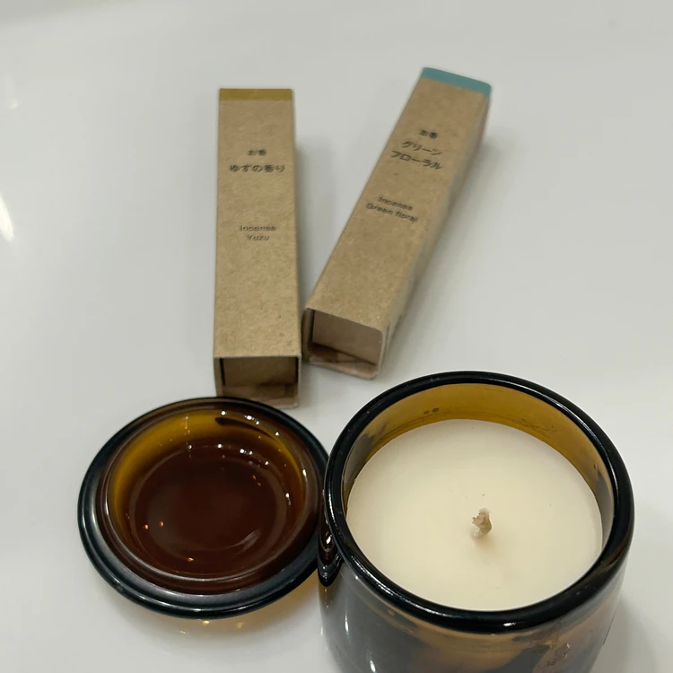 無印良品の「キャンドル」と「お香」