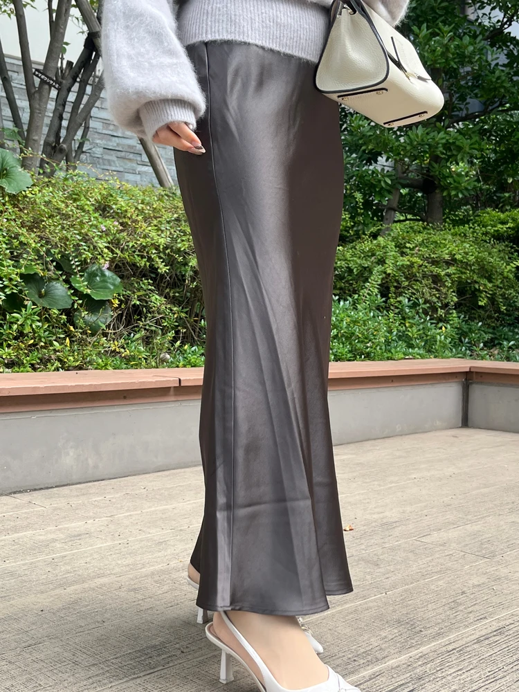 【ur's】サテンマーメイドマキシスカートで、秋の大人プチプラ着回しコーデ♡_1