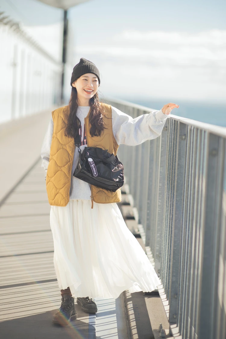 Bike Boston2を肩にかけた写真