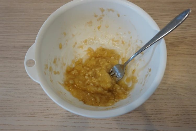 簡単!クックパッドの人気レシピでバナナマフィンを作ってみた #日曜cooking_5