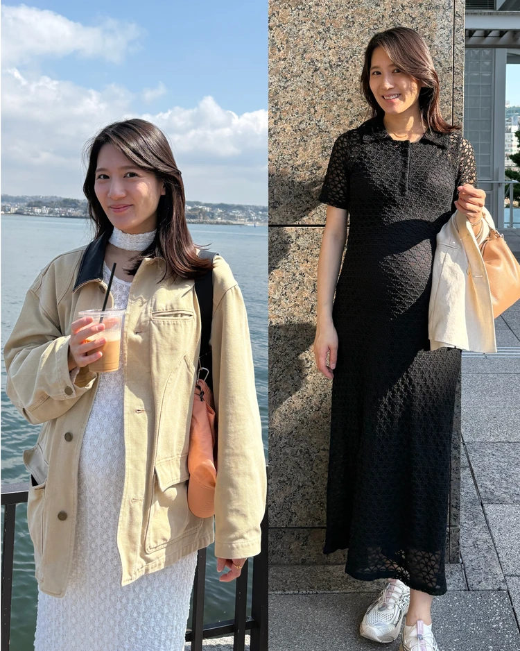 【妊娠中期〜後期】アパレル勤務の私が着ていたマタニティコーデ_5