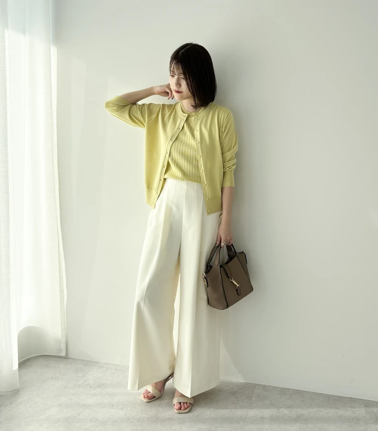 イェッカ ヴェッカ　アンサンブルニット　着用画像